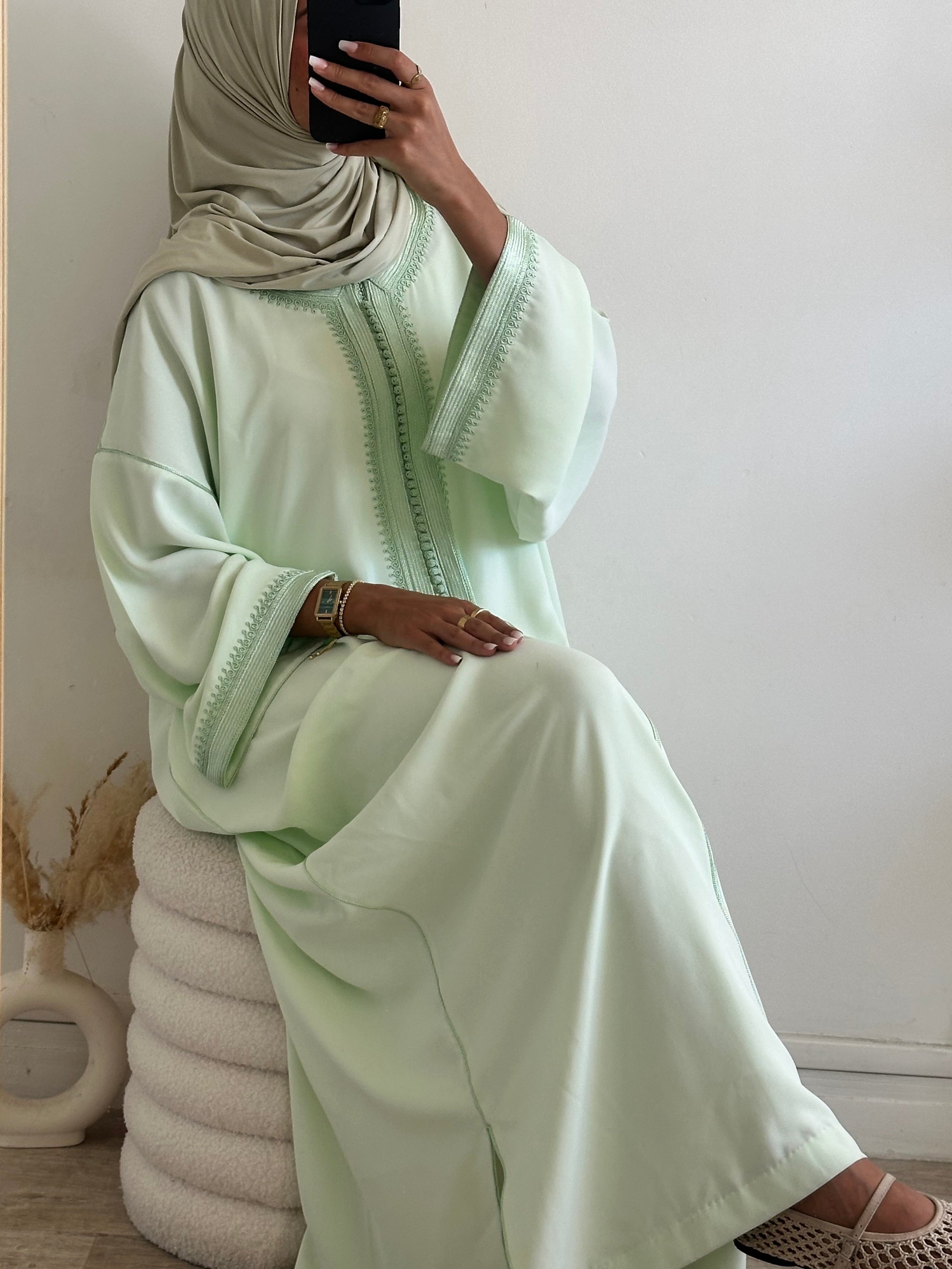 Abaya NAHIA Mint