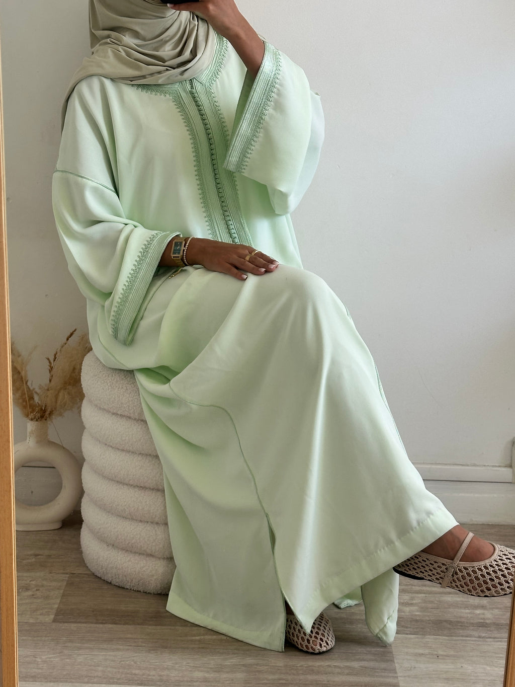 Abaya NAHIA Mint