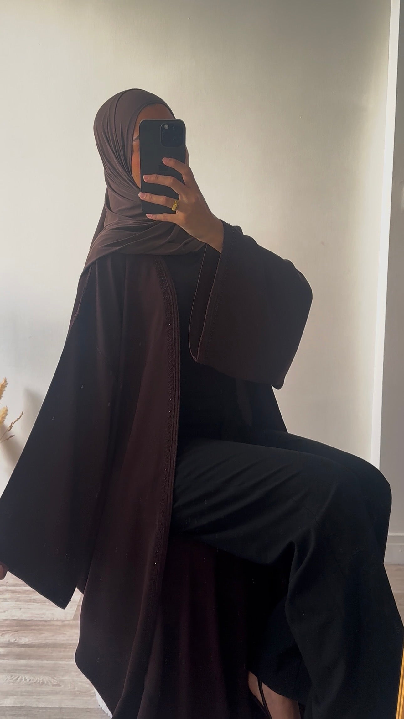 Pre-order Kimono AZHAR Deep Brown